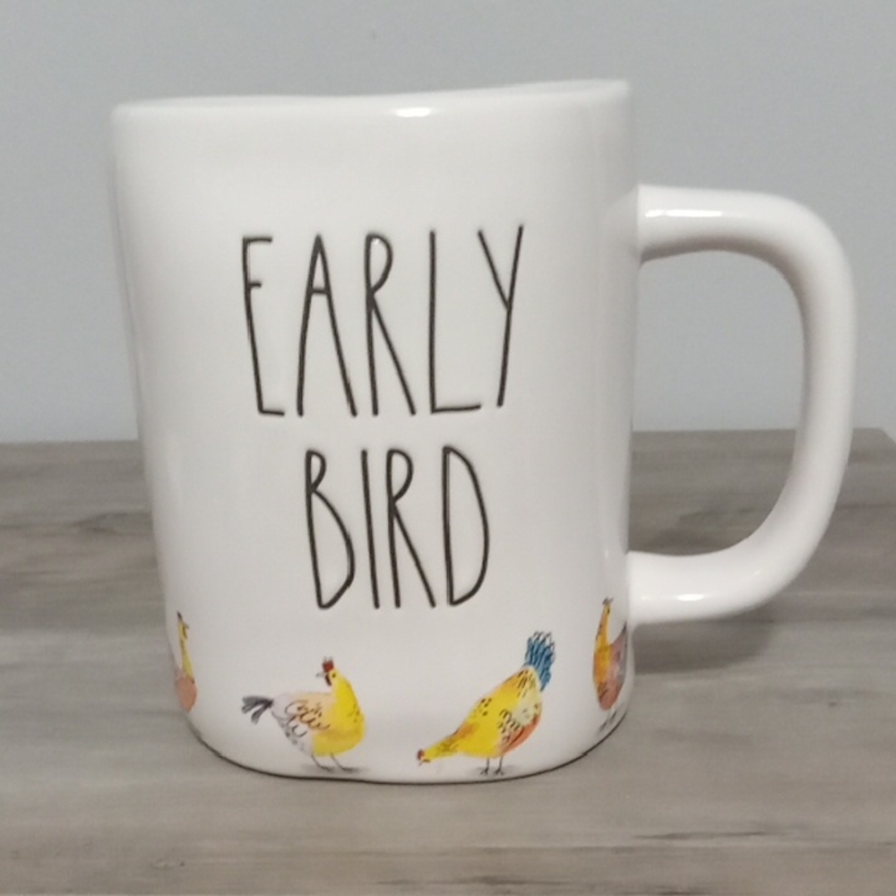 Rae Dunn Early Bird Mug with Chickens All Around The Bottom Final Price!
